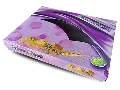 علبة حلويات مستطيلة Arabic Sweets container